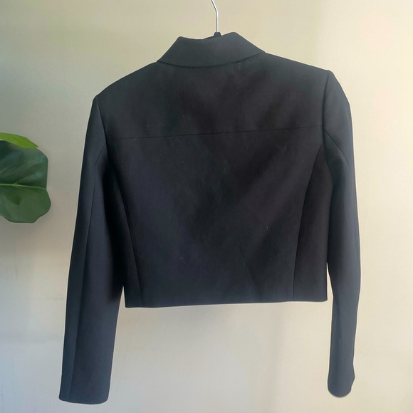 Aritzia Babaton Frances Cropped Jacket XXS Black - Picture 6 of 6